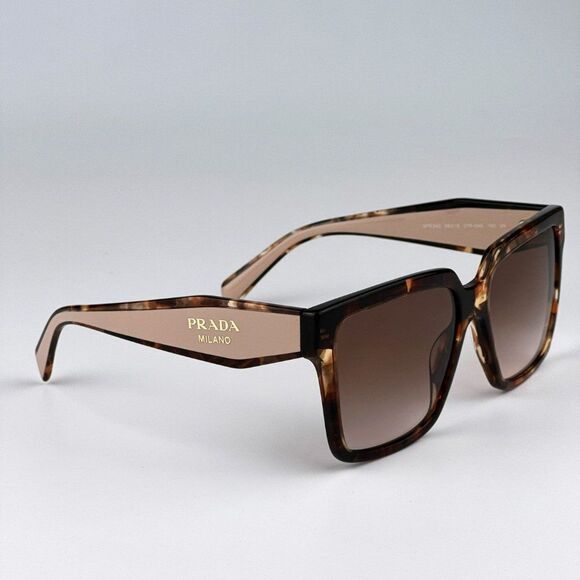 NEW Prada PR24ZS 07R0A6 Tortoise Brown Gradient Square Oversized Women Sunglasse main image 6